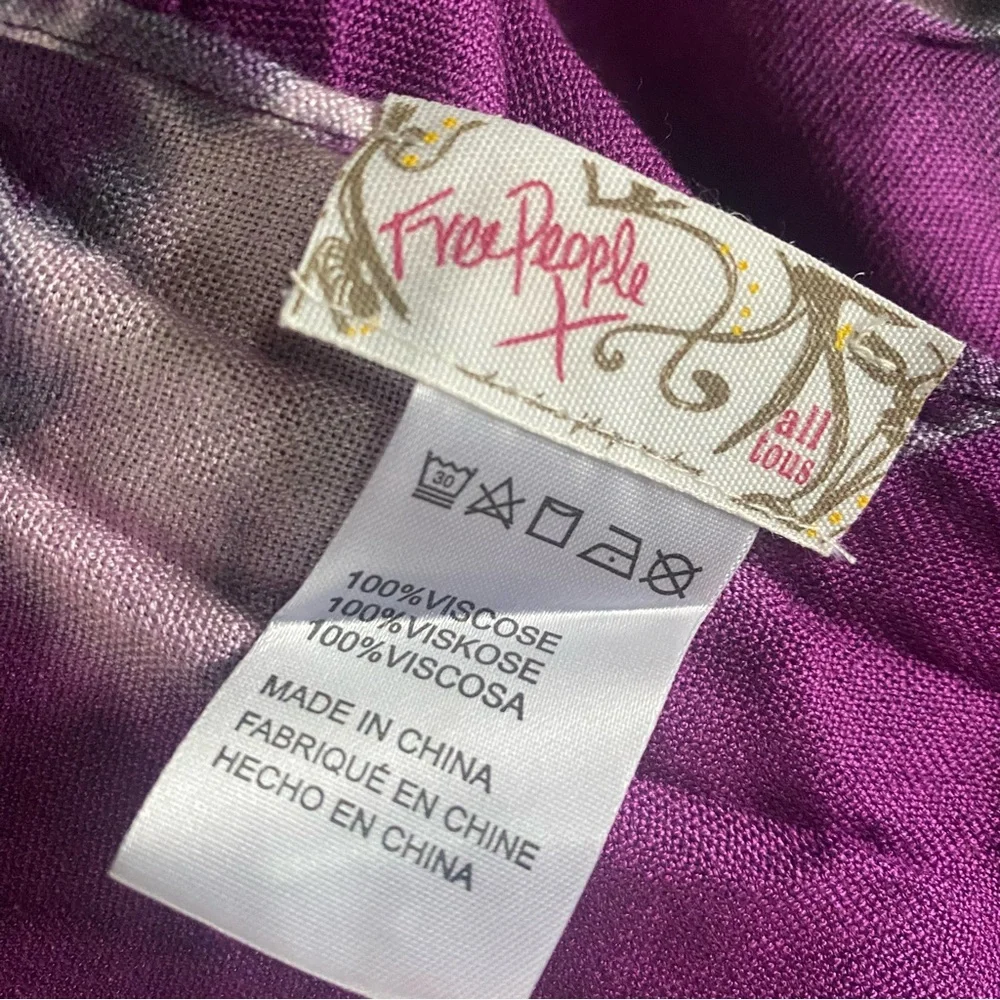 Free People Purple tie dye Kimono - Picture 10 of 12